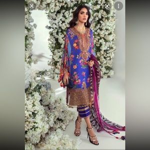 SANA SAFINAZ BRAND NEW LUXURY SILK 3 piece dress pakistani Indian